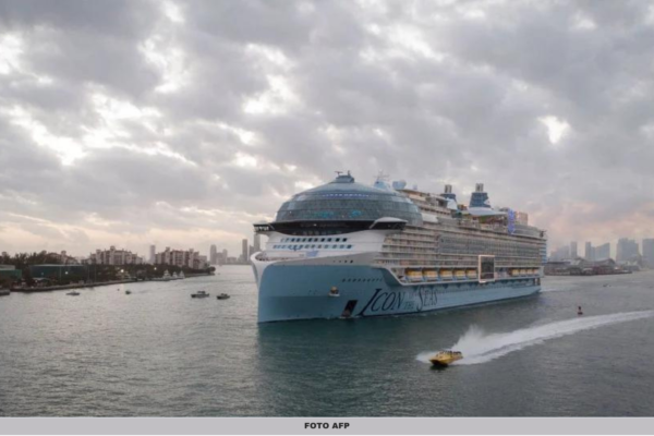 KAPAL PERSIARAN TERBESAR DI DUNIA, ICON OF THE SEAS MULA BERLAYAR