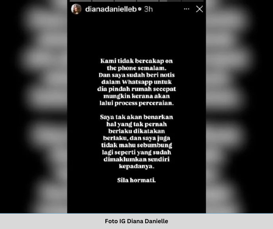 DIANA DANIELLE NAFI MASIH BERHUBUNG DENGAN FARID